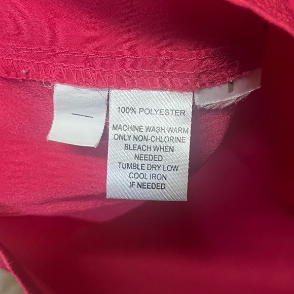 LOFT Blouse Womens Pink Sleeveless Tie Front Chic Feminine Top Loose Fit Small - Picture 5 of 8